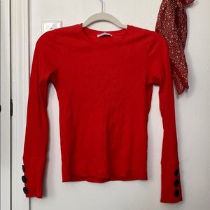 Ribbed long sleeve shirt